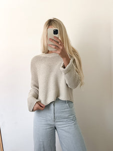 Round Neck Sweater Knitted Top