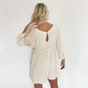 Wrinkle Gauze Romper