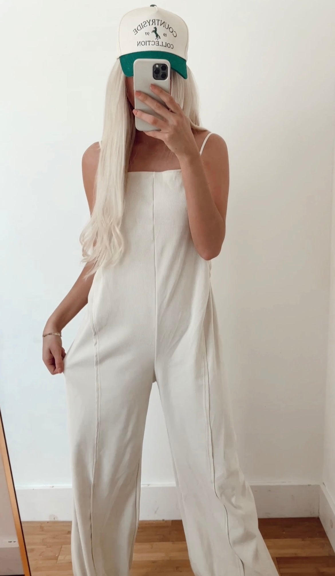 Oatmeal Casual Wide Leg Overalls