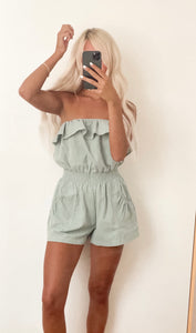 Sage Shoulder Romper