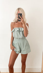 Sage Shoulder Romper